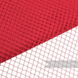 Petershams Millinery Supplies vintage red nylon birdcage veiling with small diamond mesh pattern