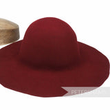 Petershams Millinery Supplies deep red wool felt capeline hat body