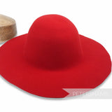 Petershams Millinery Supplies red wool felt capeline hat body