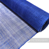 Petershams Millinery Supplies royal blue sinamay fabric, 1/2 metre length, ideal for hat making and fascinators.