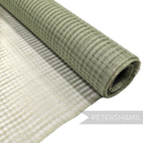Petershams Millinery Supplies sage green basket weave sinamay fabric roll for hat making and millinery projects