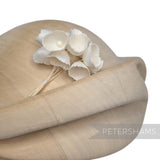 Petershams Millinery Supplies Claudia small white silk lily of the valley flower cup stems for millinery