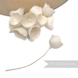 Petershams Millinery Supplies Claudia small white silk lily of the valley flower stems for wedding headdresses