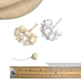 Petershams Millinery Supplies Claudia small silk lily of the valley flower cups in white and cream with stems
