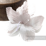 Petershams Millinery Supplies Coco silk orchid flower hat mount in pale pink for fascinator making