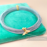 Petershams Millinery Supplies 0.4mm silver French rayon covered millinery wire