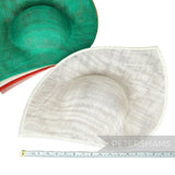 Petershams Millinery Supplies Jackie double pointed sinamay fascinator hat bases in range of colours