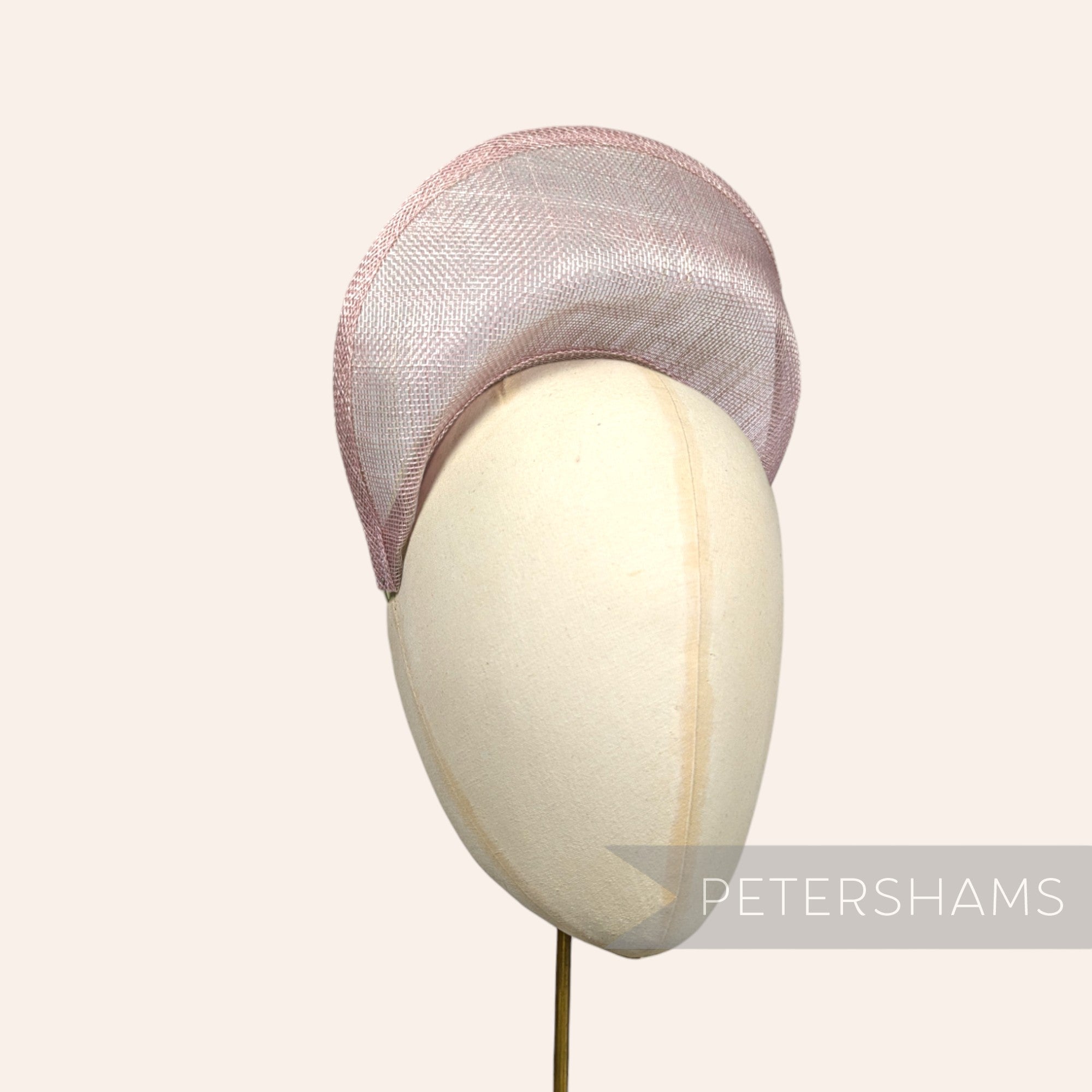 Petershams Millinery Supplies heather purple  sinamay halo crown fascinator hat base
