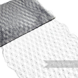 Petershams Millinery Supplies Melinda slate blue vintage veiling with an intricate dotty patterned weave