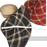 Petershams Millinery Supplies vintage roulette curve seagrass and jute straw capeline hat body