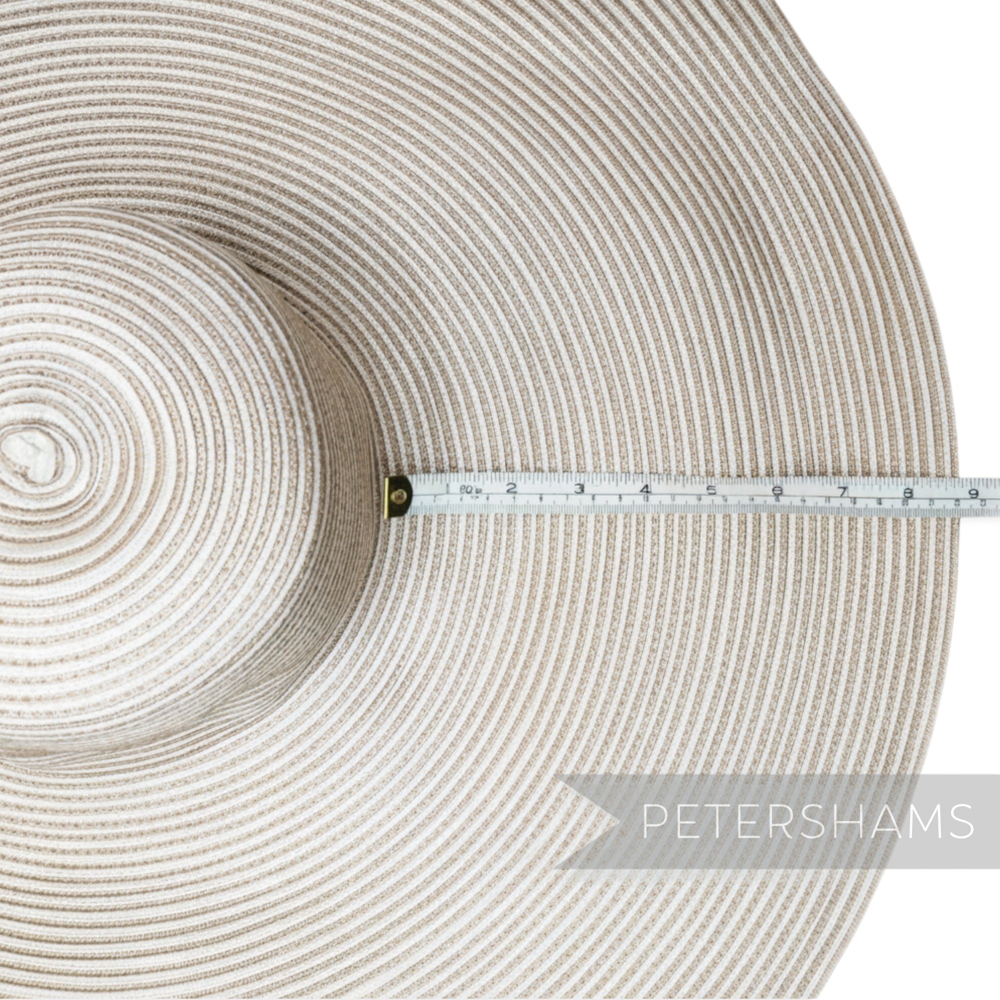 Petershams Millinery Supplies oversized 2-tone polybraid capeline hat body with  15-inch crown