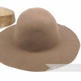 Petershams Millinery Supplies brown wool felt capeline hat body