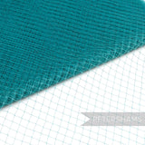 Petershams Millinery Supplies vintage teal nylon fine weave veiling with small diamond pattern for millinery projects