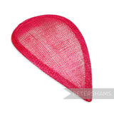Petershams Millinery Supplies teardrop shaped sinamay hat base with wired edges for custom shaping