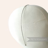 Petershams Millinery Supplies thin silver metal tiara headband, 1.5mm, ideal for tiara making.