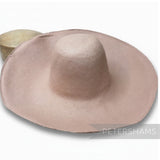 Petershams Millinery Supplies XL smooth Toyo paper capeline hat body in a fawn tone for millinery projects.