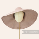 Petershams Millinery Supplies XL smooth Toyo paper capeline hat body in fawn colourway