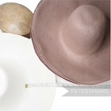 Petershams Millinery Supplies XL smooth Toyo paper capeline hat bodies in ivory and fawn