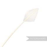 Petershams Millinery Supplies ivory arrowhead turkey quill feather for hat and fascinator decoration