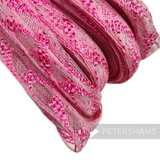 Petershams Millinery Supplies 20mm tutti frutti crin and polybraid millinery braid with shiny zig zag accent fibre