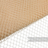 Petershams Millinery Supplies vintage nylon birdcage veiling in beige with small diamond mesh pattern