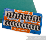 Petershams Millinery Supplies vintage 1960s Newey black size 4 hooks and eyes on original display card