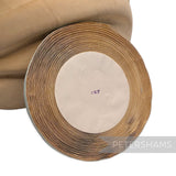 Petershams Millinery Supplies vintage pale blue Swiss rayon crepe ribbon roll with textured finish