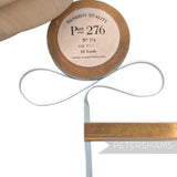 Petershams Millinery Supplies vintage 6mm pale blue floral embroidered ribbon roll from the 1940s or 1950s