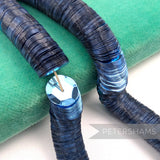 Petershams Millinery Supplies vintage 10mm cupped blue sequins on a string for embroidery and bridal work