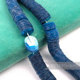 Petershams Millinery Supplies vintage 10mm blue cupped sequin worm strings for embroidery and bridal work