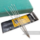 Petershams Millinery Supplies set of five Rathna long-eyed vintage bookbinder needles for embroidery and millinery