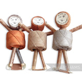 Petershams Millinery Supplies vintage 1940s Peri-Lusta darning dolls made from mercerised cotton thread reels