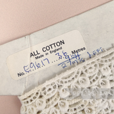Petershams Millinery Supplies vintage 15mm ivory cotton guipure lace with a triple circle scalloped edge design.