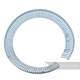 Petershams Millinery Supplies vintage blue metal toothed bun comb headband for hair styling