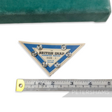 Petershams Millinery Supplies vintage 1950s British Snap metal fasteners on a triangular card