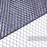 Petershams Millinery Supplies vintage navy blue nylon birdcage veiling with small diamond mesh pattern