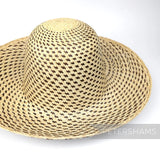 Petershams Millinery Supplies vintage Ecuador Panama straw capeline hat body with a fine spiral weave pattern