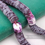 Petershams Millinery Supplies vintage 10mm cupped pink sequin worm strings for embroidery and bridal work.