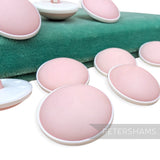 Petershams Millinery Supplies vintage 1960s pink low-dome round shank buttons for hats and fascinators