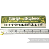 Vintage Petershams Millinery Supplies Newey's size 0 black rustless safety loop hook and bars on original card