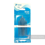 Petershams Millinery Supplies vintage Tootal S550 straw needles, pack of 16 assorted sizes 3/9, made in Great Britain.
