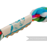 Petershams Millinery Supplies vintage 1970s chunky twisted multi-coloured yarn hair bow strings in original packaging