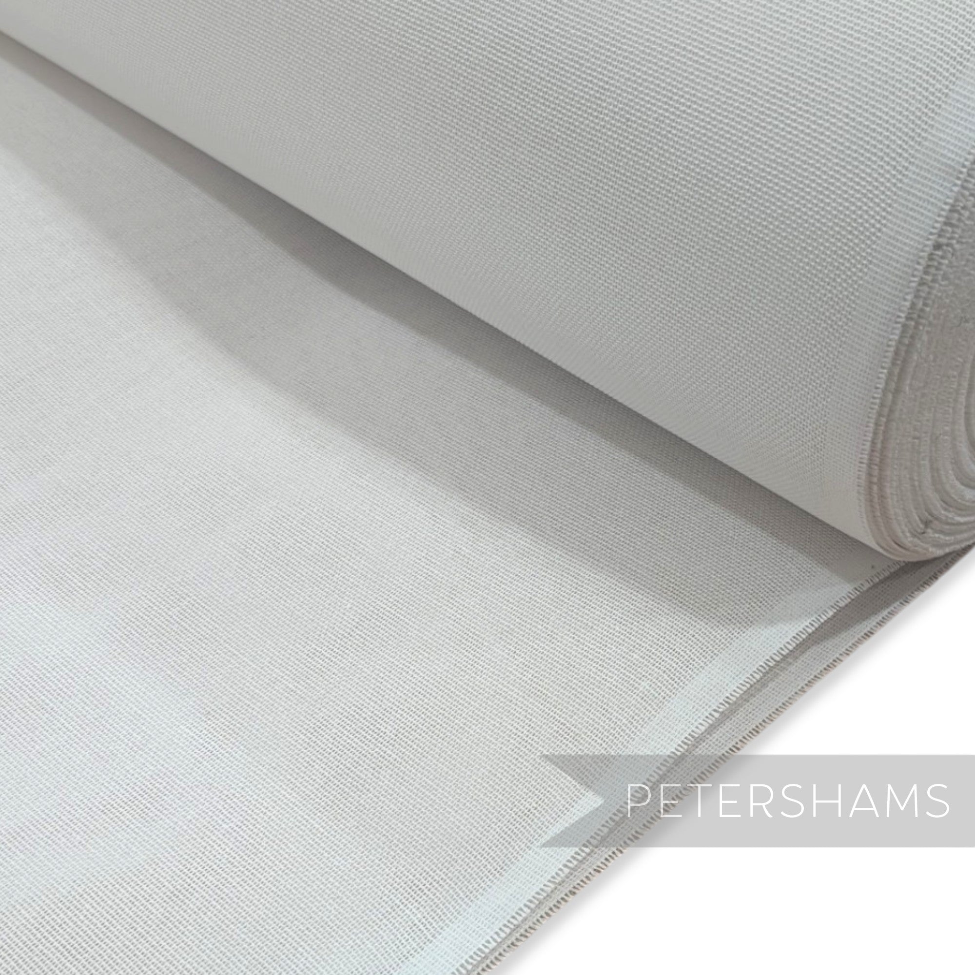 Petershams Millinery Supplies white double-sided stiffened cotton buckram fabric roll for hat making