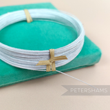 Petershams Millinery Supplies 0.4mm white cotton covered steel wire for millinery and flower making crafts