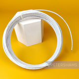 Petershams Millinery Supplies 1.6mm white cotton covered millinery wire on a 10m reel