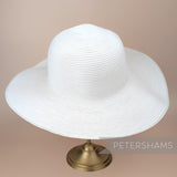 Petershams Millinery Supplies vintage 1980s white crinoline capeline hat body for millinery projects