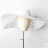 Petershams Millinery Supplies white extra large threaded crinoline capeline hat body