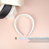 Petershams Millinery Supplies white satin 40mm super padded headband
