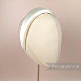 Petershams Millinery Supplies white satin super padded 40mm headband