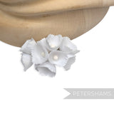 Petershams Millinery Supplies Claudia small white silk lily of the valley flower cups for wedding headdresses